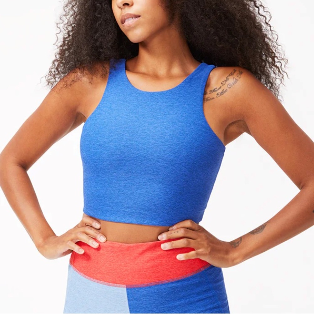 Outdoor Voices Venus Crop - Size XL Extra Large Colorblocked Red and Blue